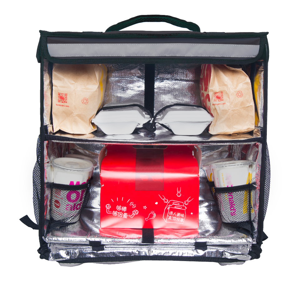 ロゴ入り配達バッグ（ブラック） - Delivery Bag with Logo (Black