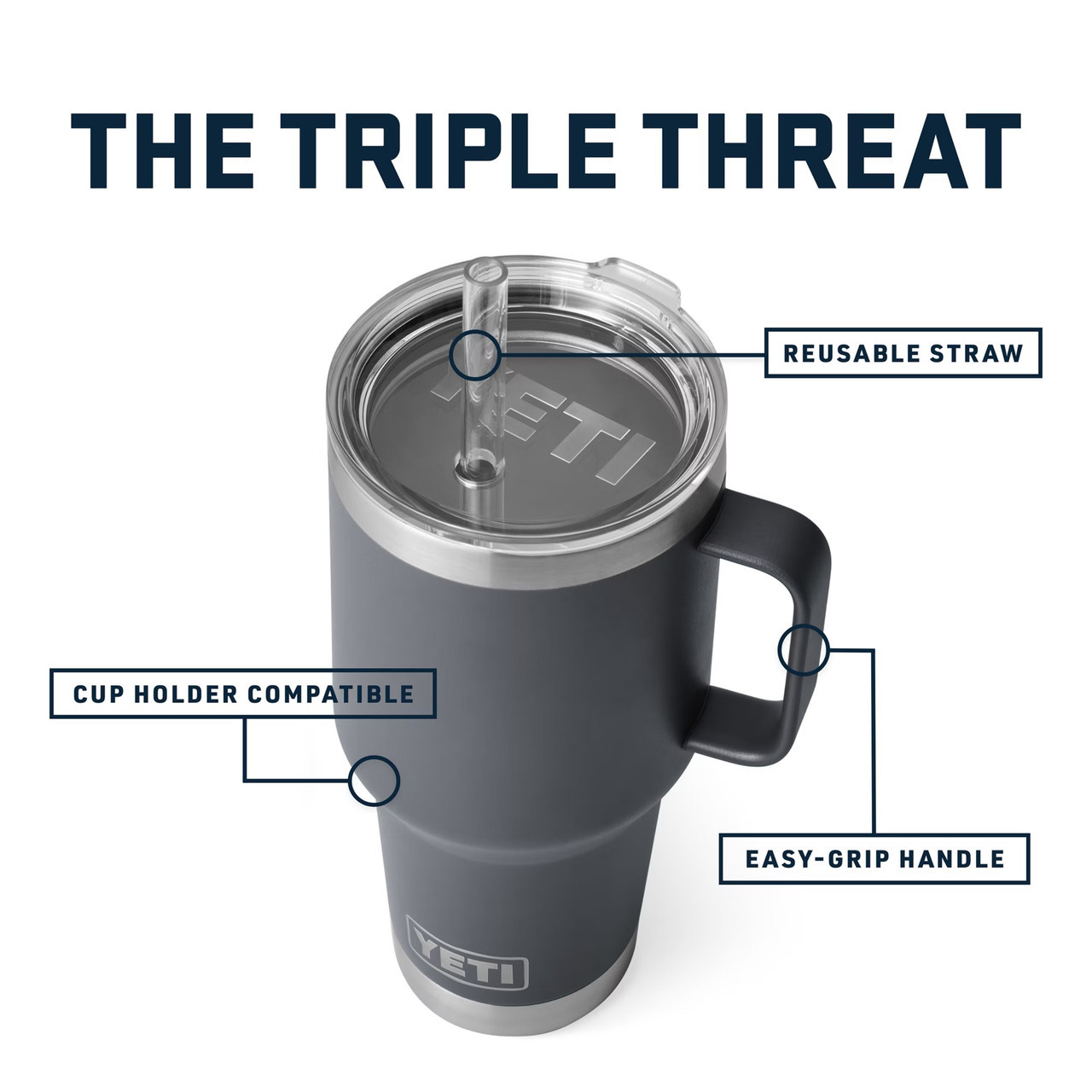 Sip in Comfort - Yeti Rambler Mug with Straw Lid - Shop Now