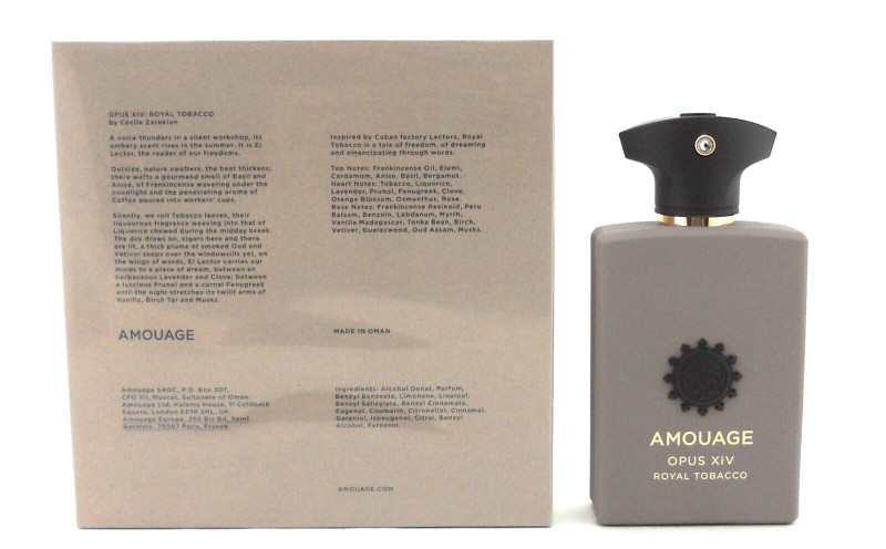 Amouage OPUS XIV ROYAL TOBACCO 3.4 oz./100 ml. EDP Spray in New