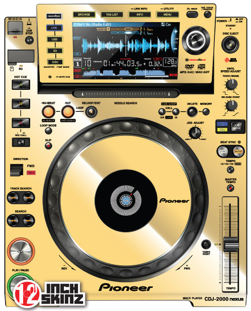 Pioneer CDJ-800MK2 Skinz (Single)- Metallics - 12inchSkinz