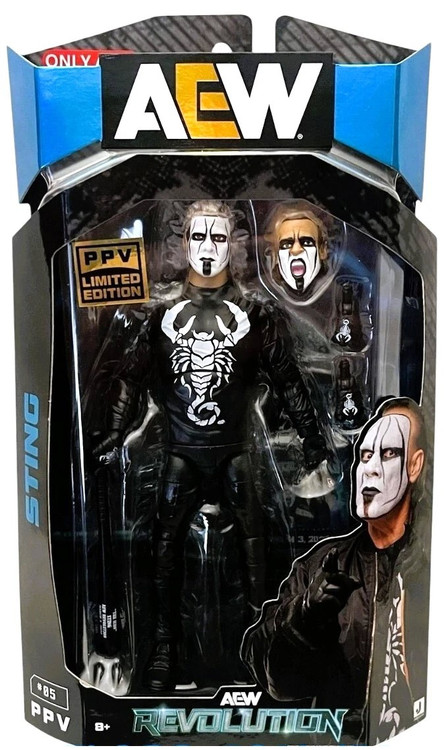 AEW All Elite Wrestling Revolution Sting Exclusive Action Figure
