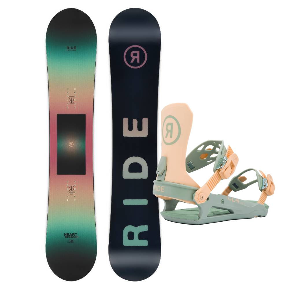 Ride Heartbreaker Womens Snowboard w Ride CL-4 Womens Snowboard
