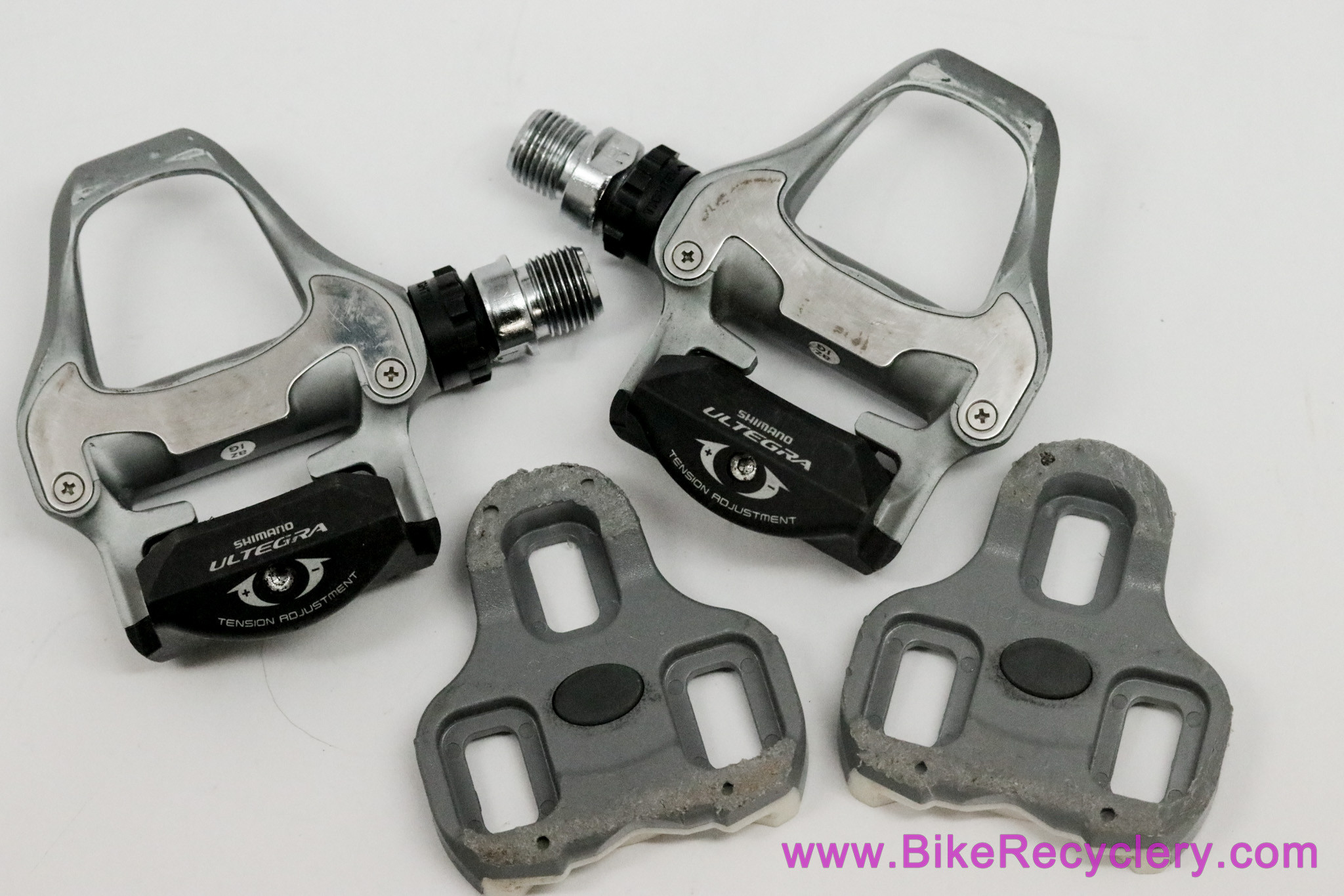 Shimano Ultegra PD-6700 SPD-SL Road Pedals & Cleats: Silver - Bike