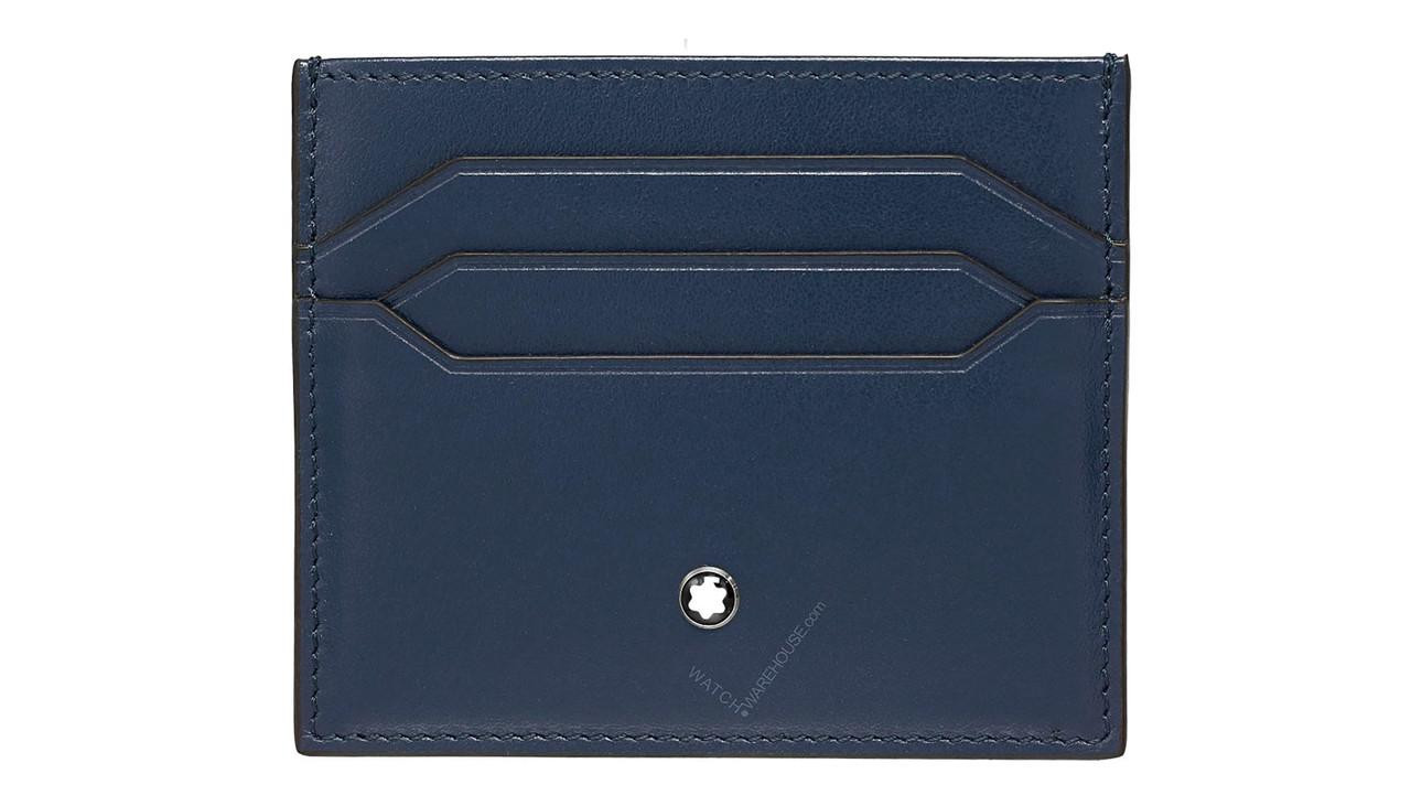 MONTBLANC Meisterstuck 6CC Blue Leather Card Holder MB131694