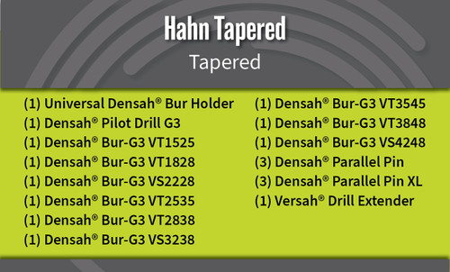 Universal (Regular) DENSAH® Bur Kit with Pilot Drill