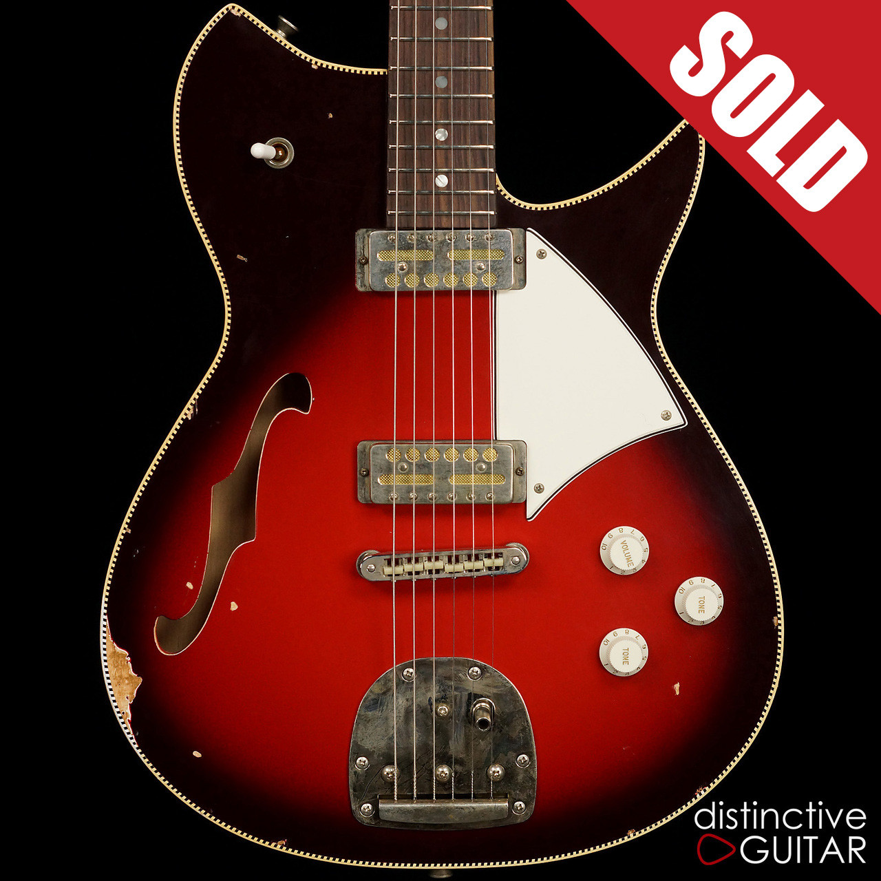 Fano Alt de Facto RB6 Thinline Red Burst