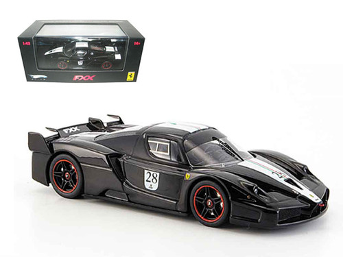 Ferrari FXX Evoluzione Black 1/18 Diecast Model Car by Hotwheels