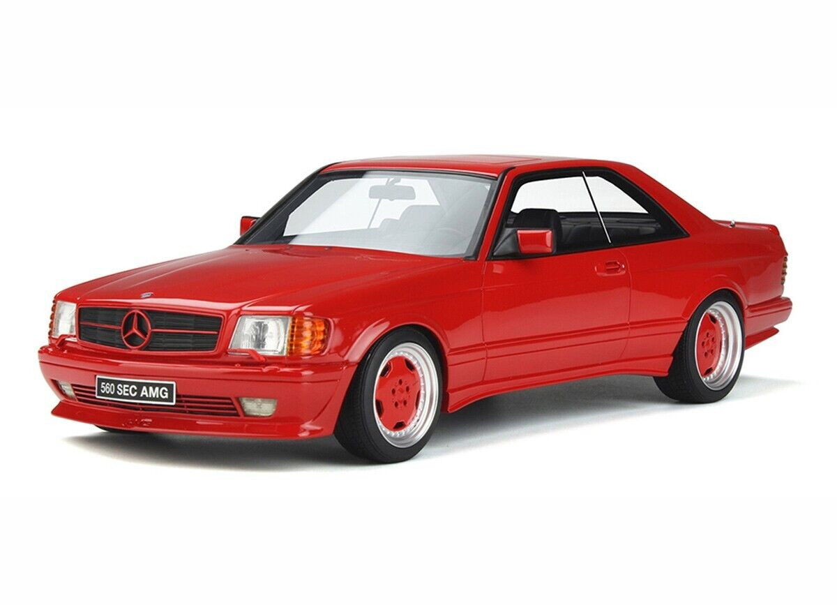 1/18 OTTO Mercedes-Benz W126 560 SEC Widebody (Signal Red 568