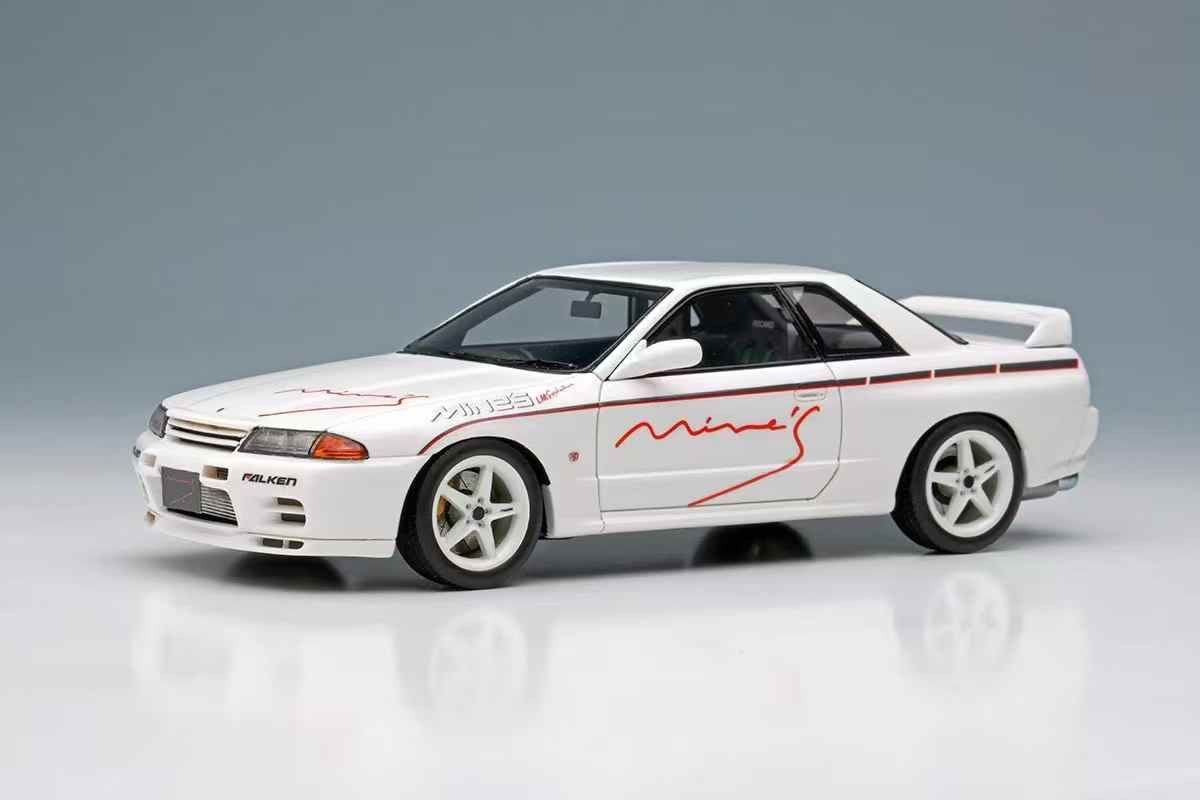 ミニカー 1/43 Nissan Skyline GT-R Nismo(R32)White MINI-Z AWD
