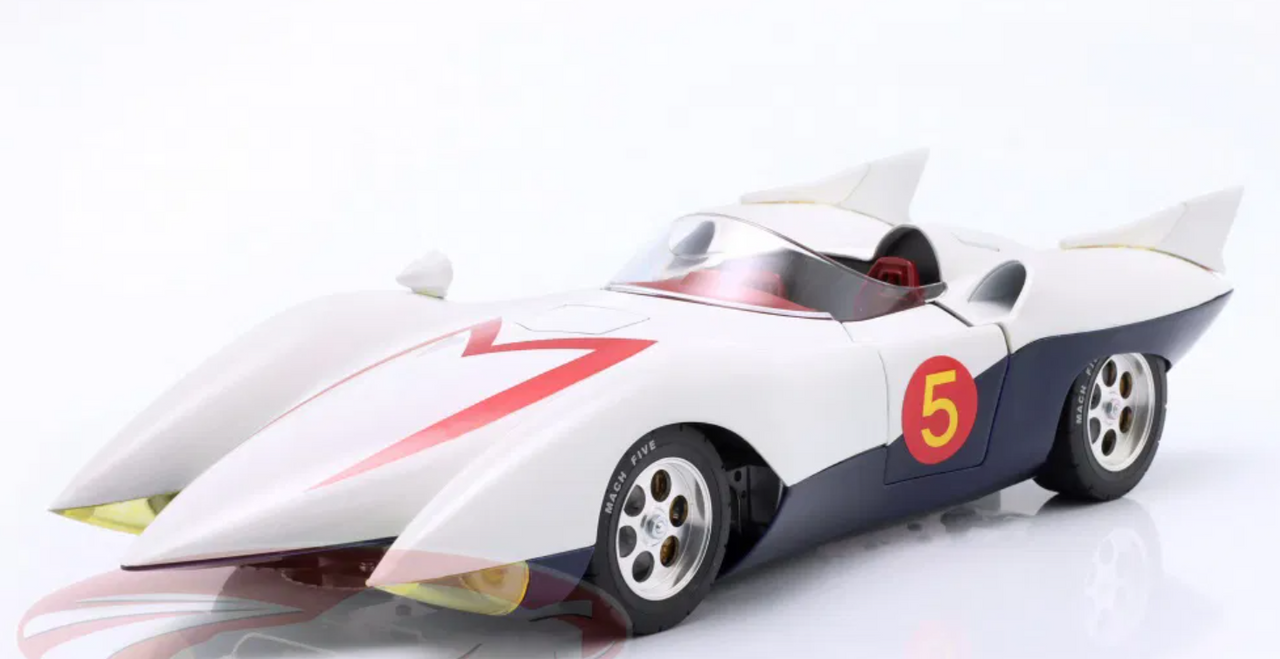 1/18 Schwyn Haas Hamilton Speed Racer Mach 5 (White) Car Model