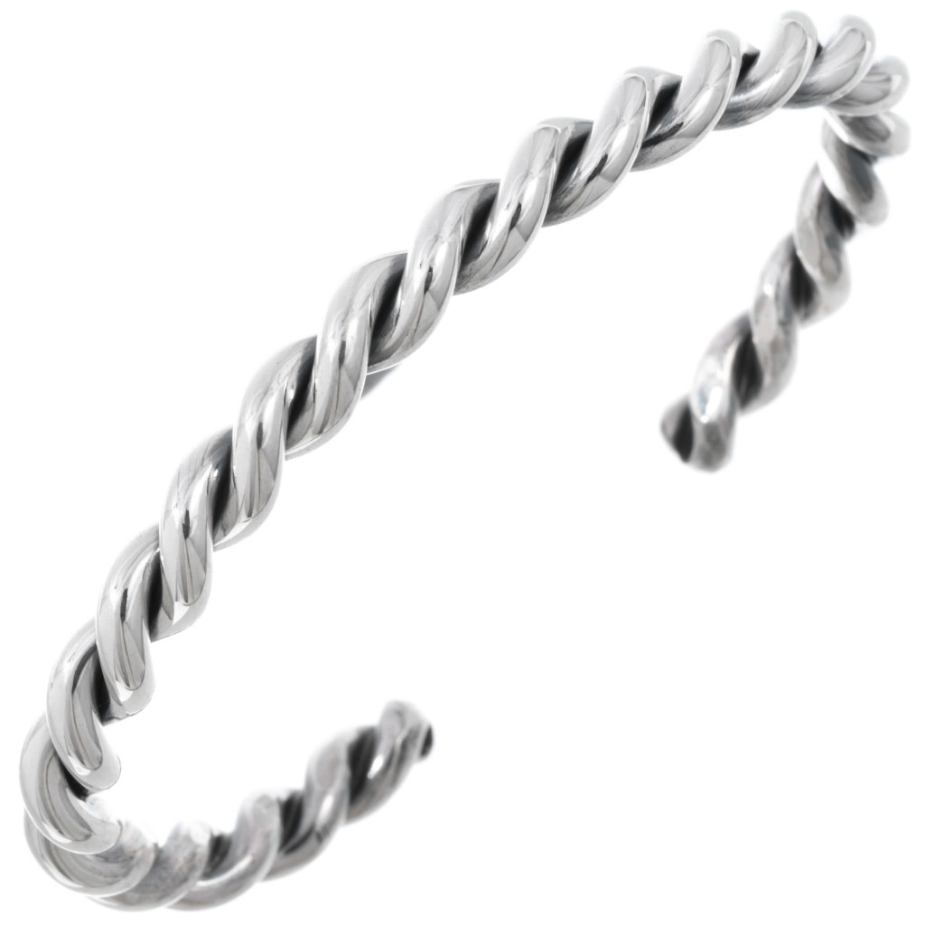Navajo Silver Twist Wire Bracelet 18095