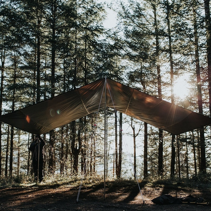 Can-Am Recta Tarp Black Set (L) by Kovea - KN8TE0216-ECC