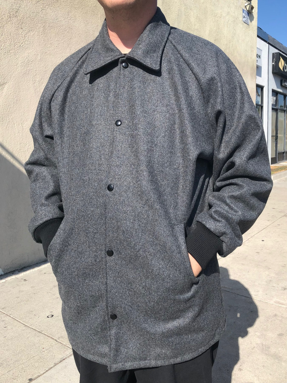 Wool Melton Collar Clicker Coat