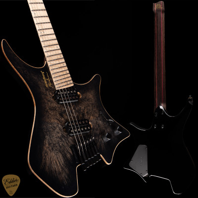 Strandberg Boden J Artisan 6 Burl Maple - Dark Black Burst