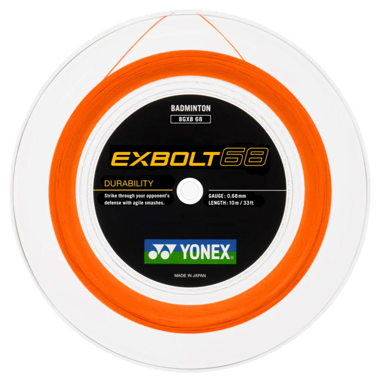 Yonex Exbolt 68 0.68mm Badminton 200M Reel - W & D Strings