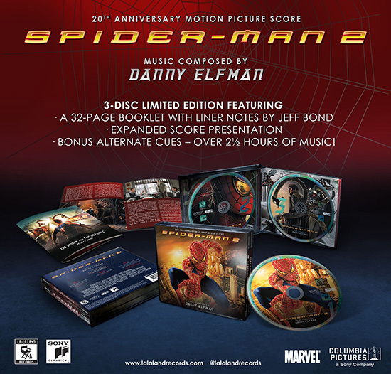 SPIDER-MAN 2 – 20th ANNIVERSARY MOTION PICTURE SCORE: EXPANDED AND