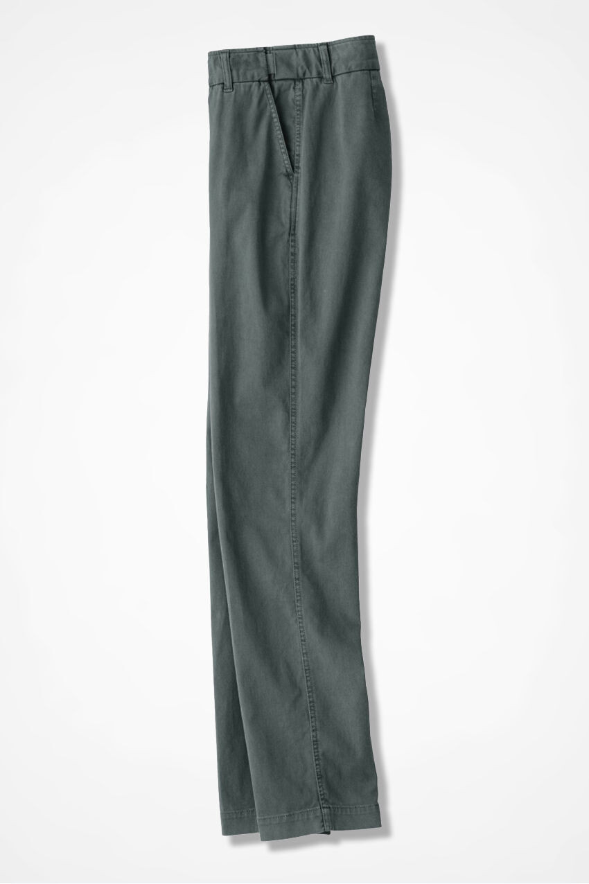 Hidden Stretch-Waist Chinos - Coldwater Creek