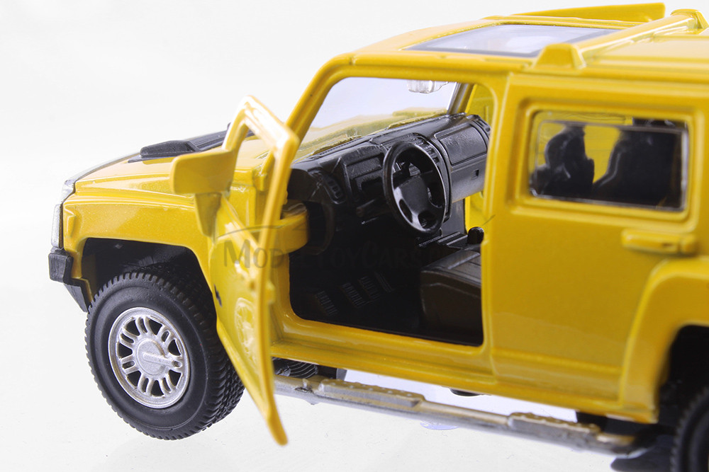 Hummer H3, Red, Yellow & Silver - Showcasts 67401W/24 - 1/43 Scale