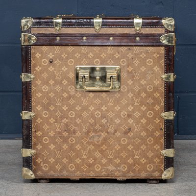 Antique 19th Century Louis Vuitton Courier Trunk in Woven Canvas