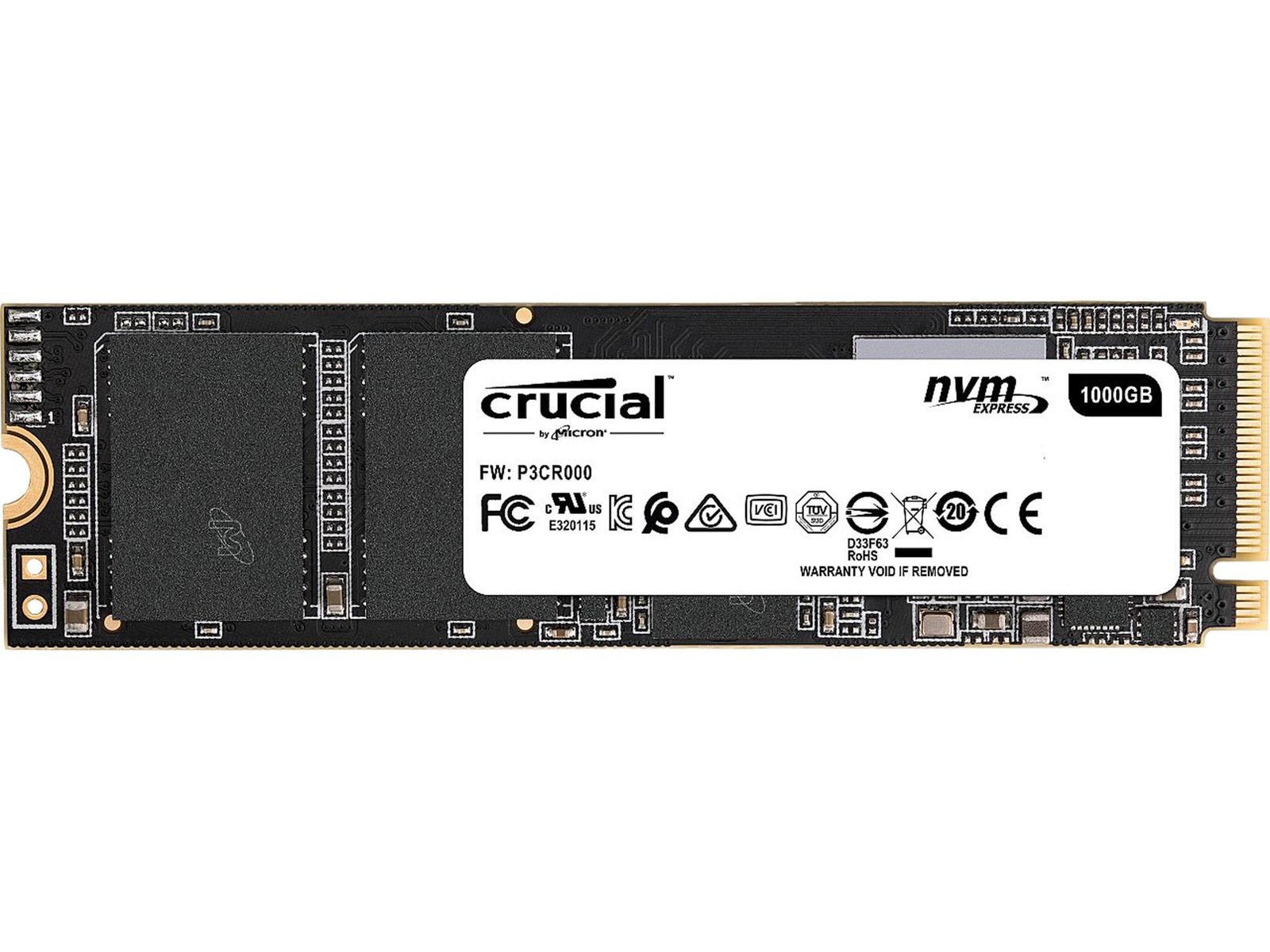Crucial P1 1 TB M.2-2280 PCIe 3.0 X4 NVME Solid State Drive