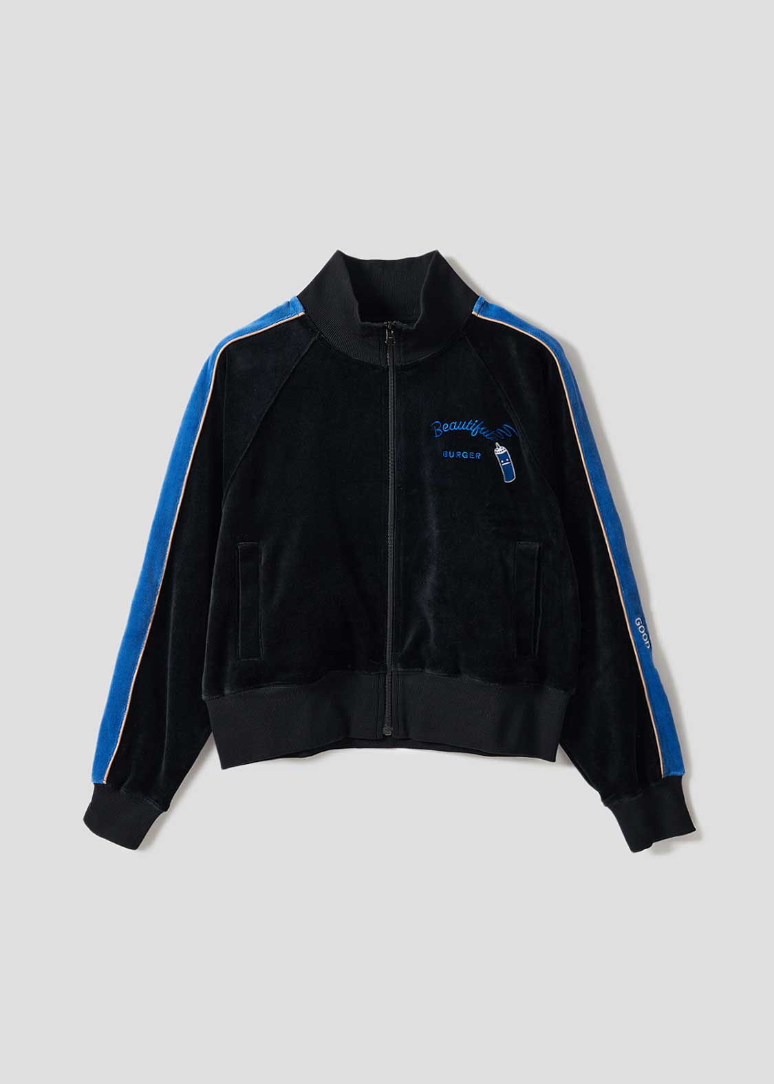 ビューティフルシャドーバーガー｜ベロアコンパクトトラックジャケット