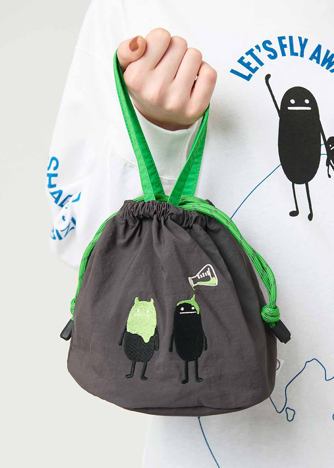 グラニフ ビューティフルシャドー ぬいぐるみバッグ グラニフ