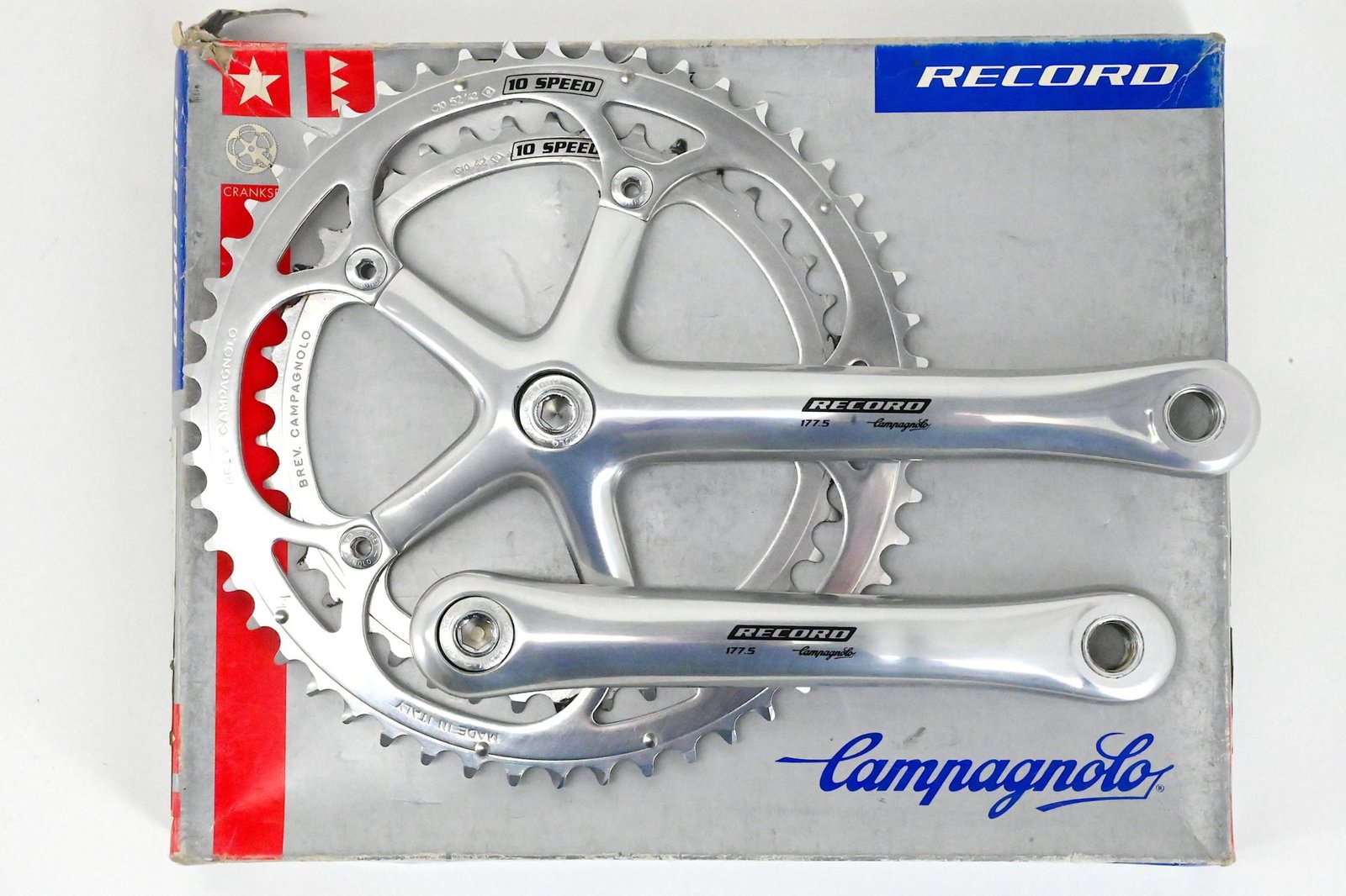 Campagnolo Record 10-Speed Cranks 177.5mm 52/42 - Cicli Berlinetta