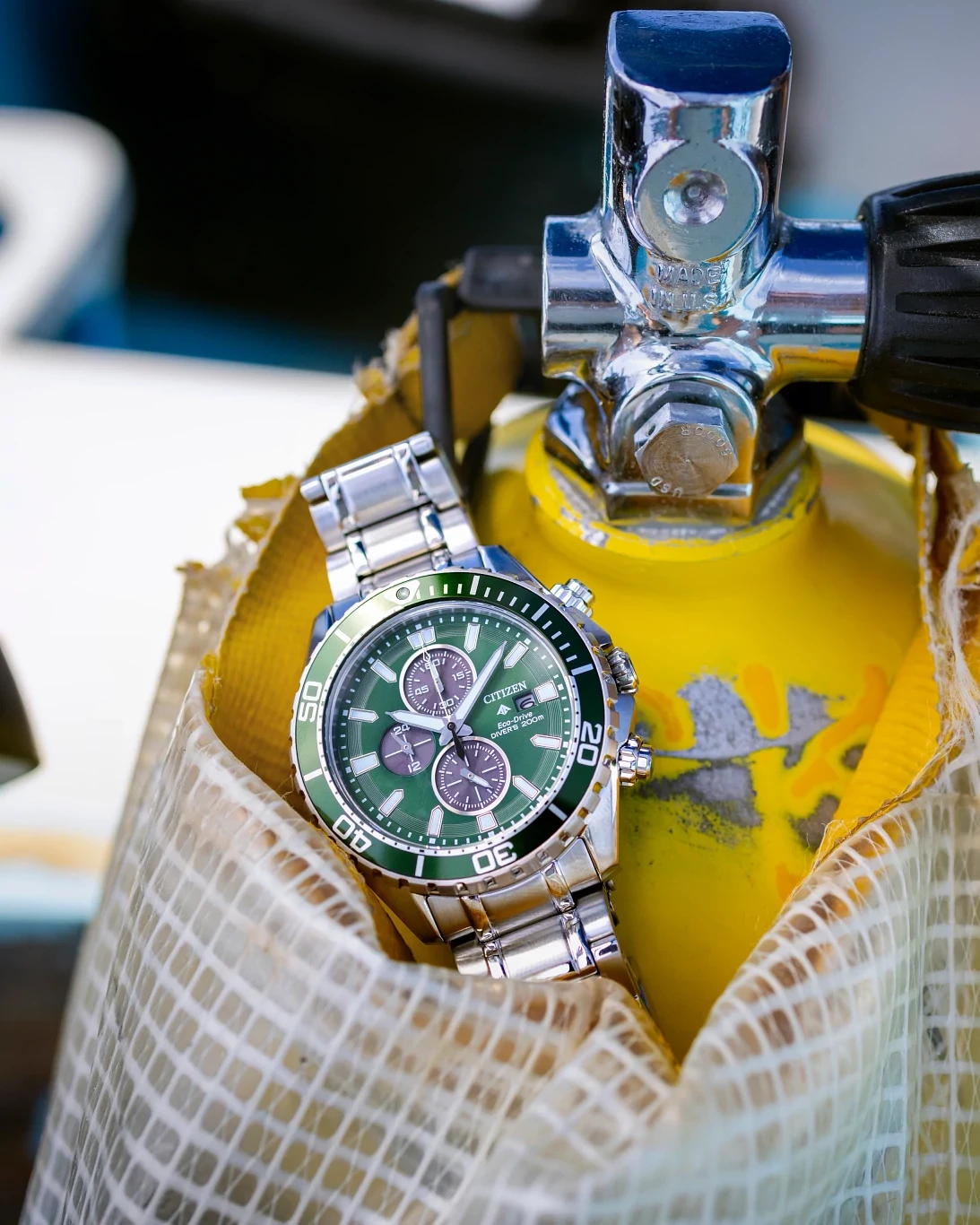 Promaster Dive Green Dial Stainless Steel Bracelet CA0820-50X