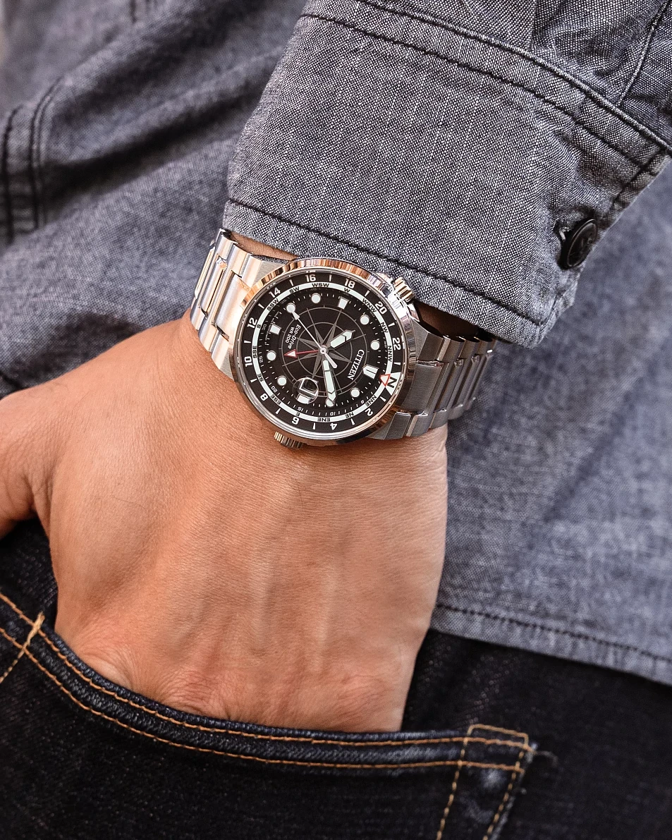 Endeavor Black Dial Stainless Steel Bracelet BJ7140-53E | CITIZEN