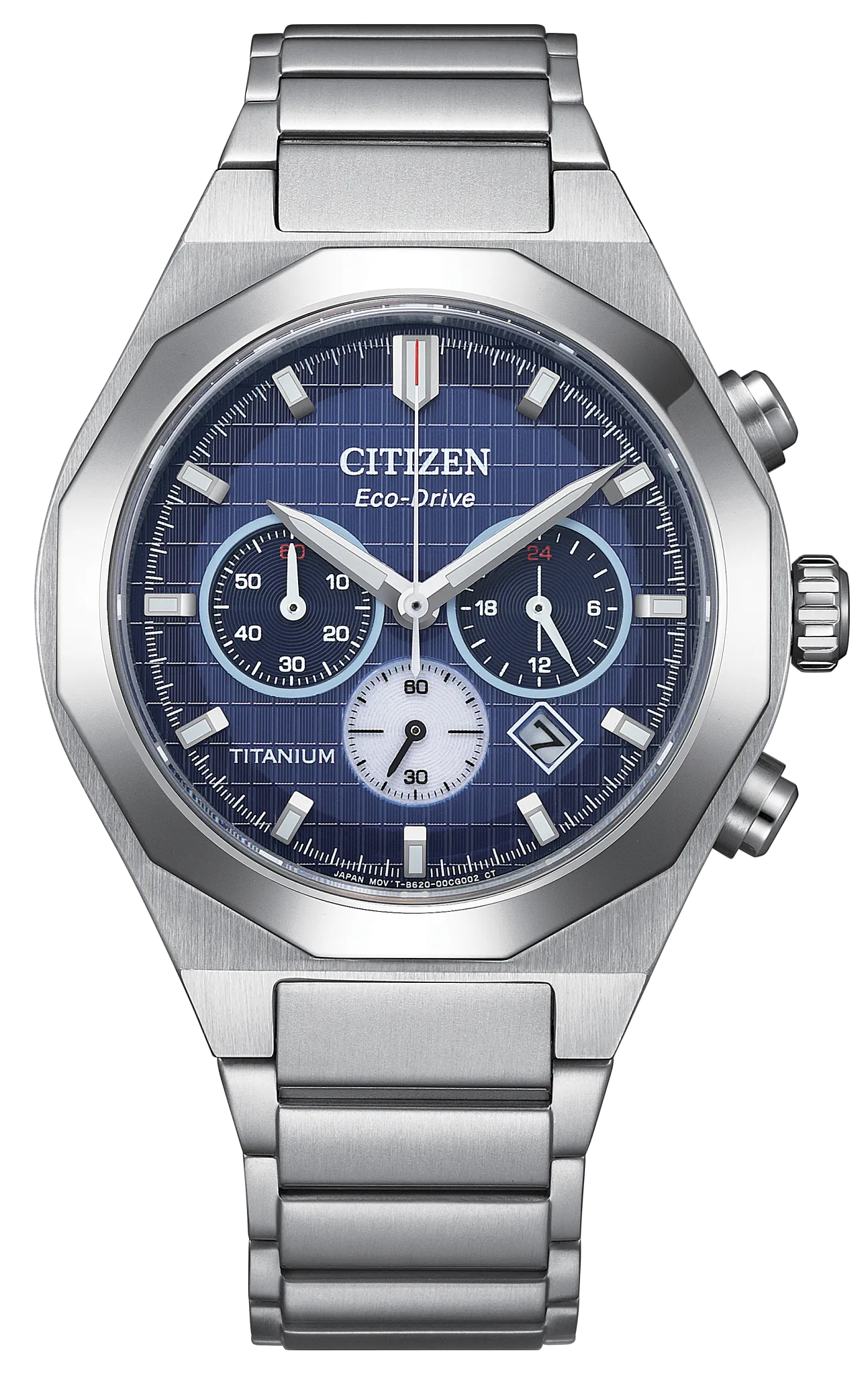 Zenshin Senkei Blue Dial Super Titanium Bracelet CA4691-59L | CITIZEN