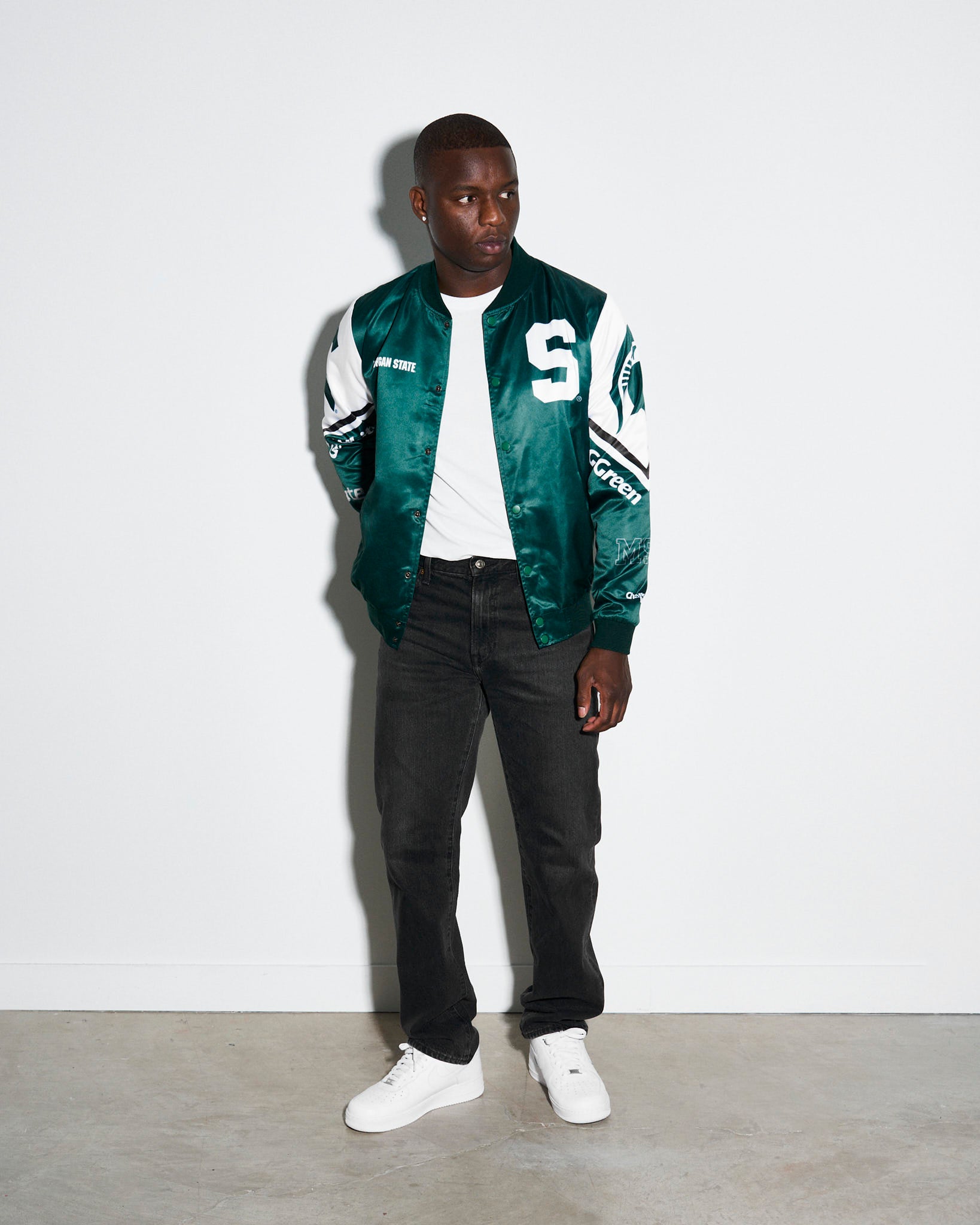 Michigan State Football Fanimation Satin Jacket – Chalk Line Apparel