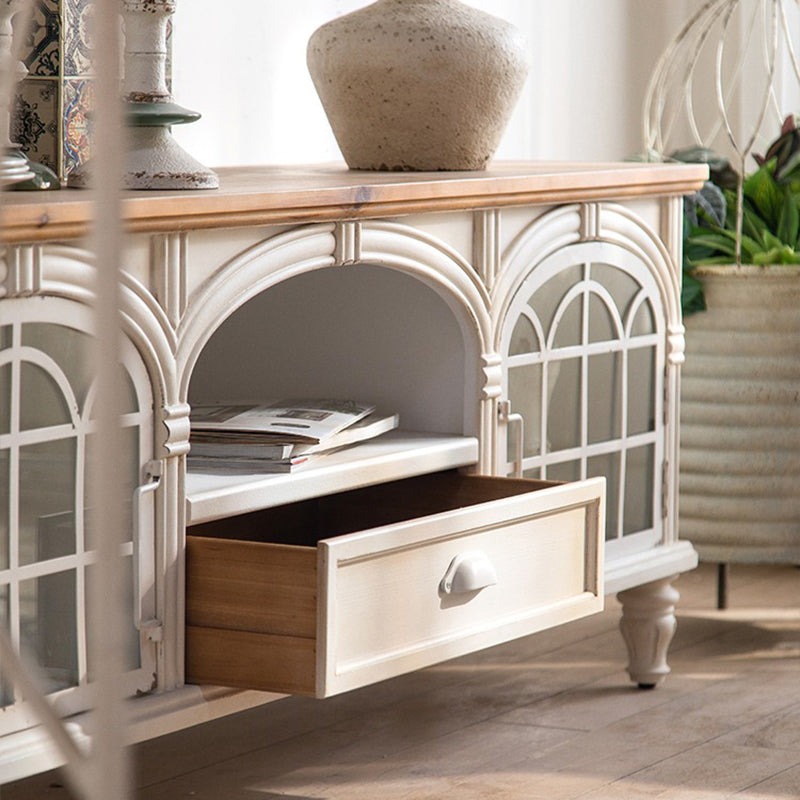 ヴィンテージ キャビンレースホワイト40✖️75テーブルセンター時代