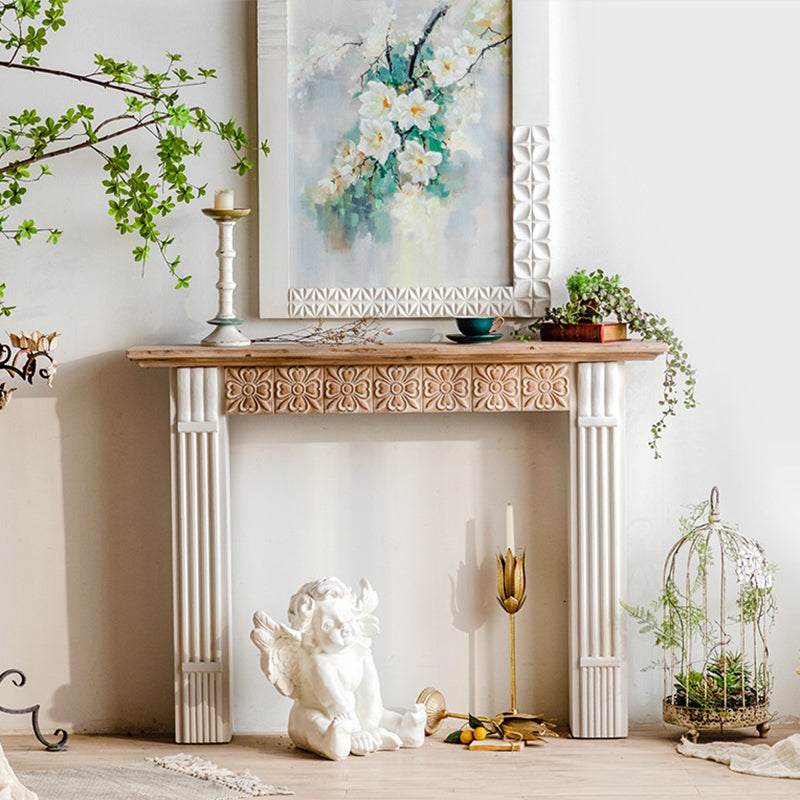 Chanté公式｜マントルピース 彫刻 花柄 シャビーシック アンティーク