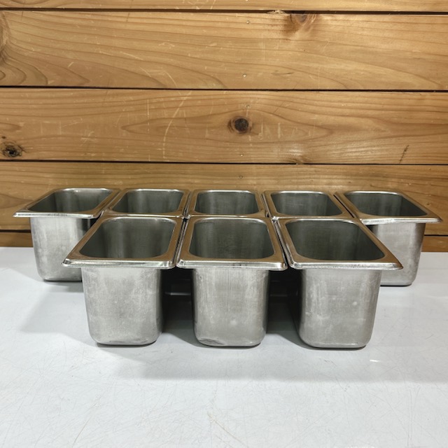 中古】業務用 ステンレス ホテルパン 18-8 1/9 サイズ 20点セット
