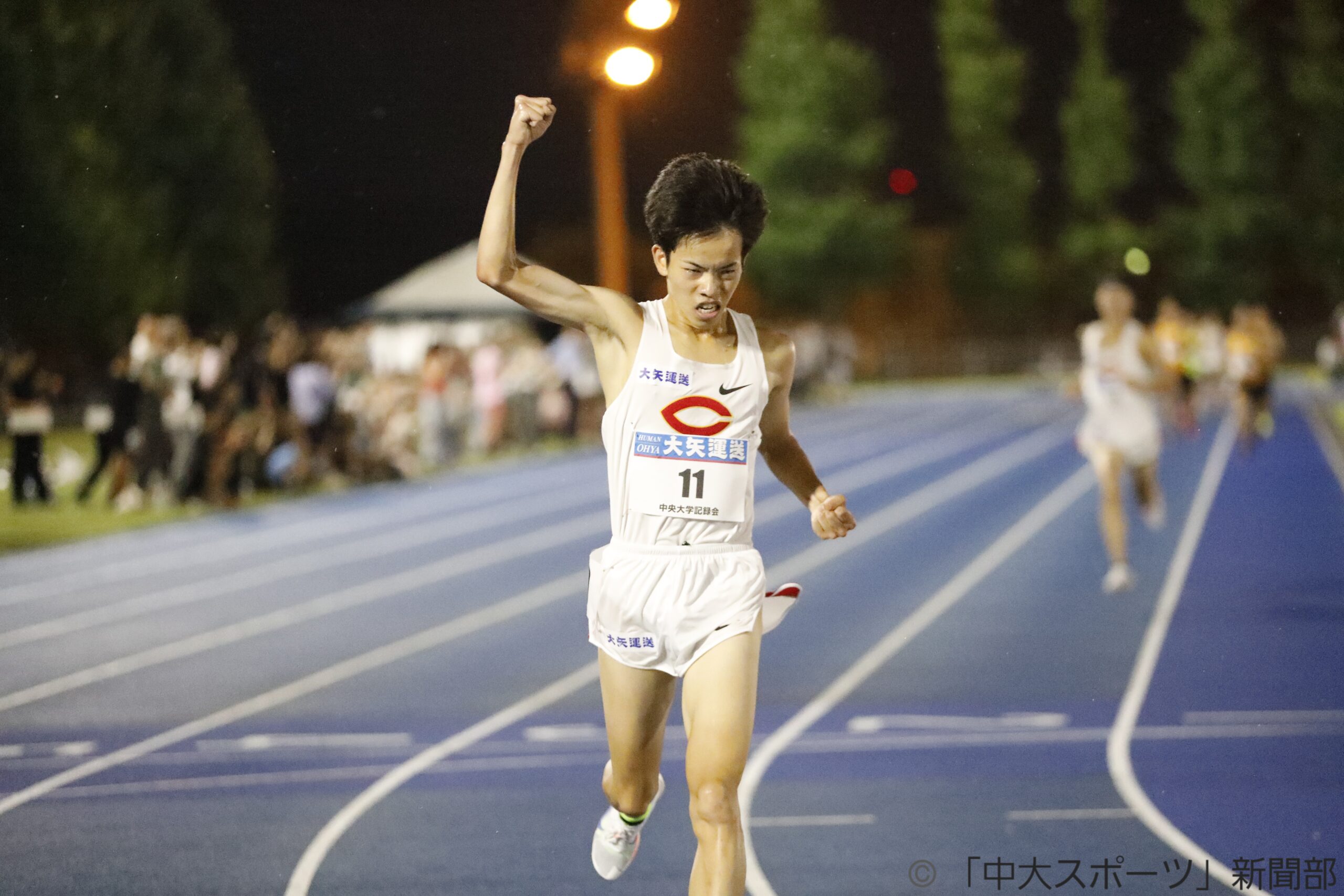 岡田、会心のスパートで3000mの中大記録を更新！─Summer Night Run
