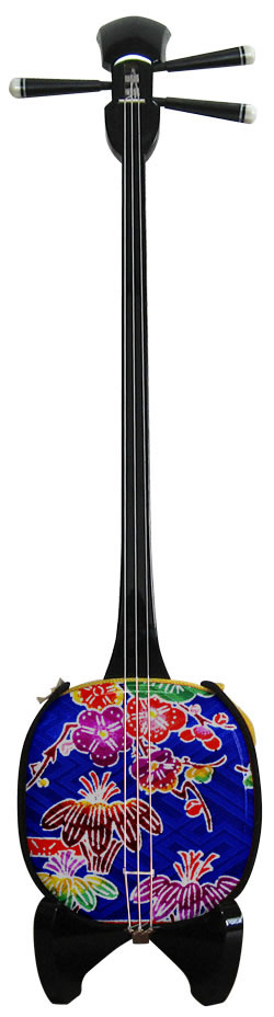 紅型三線（青）スタンダード - 三線ちゅら咲