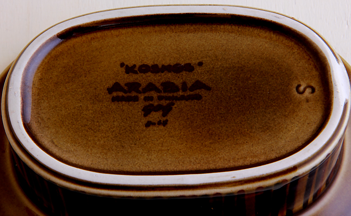 ヴィンテージ】Arabia/アラビア/KOSMOS/コスモス/バターケース COMFOTA