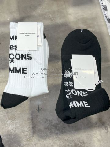 コムデギャルソンオム ロゴ ソックス・靴下| コムデギャルソン