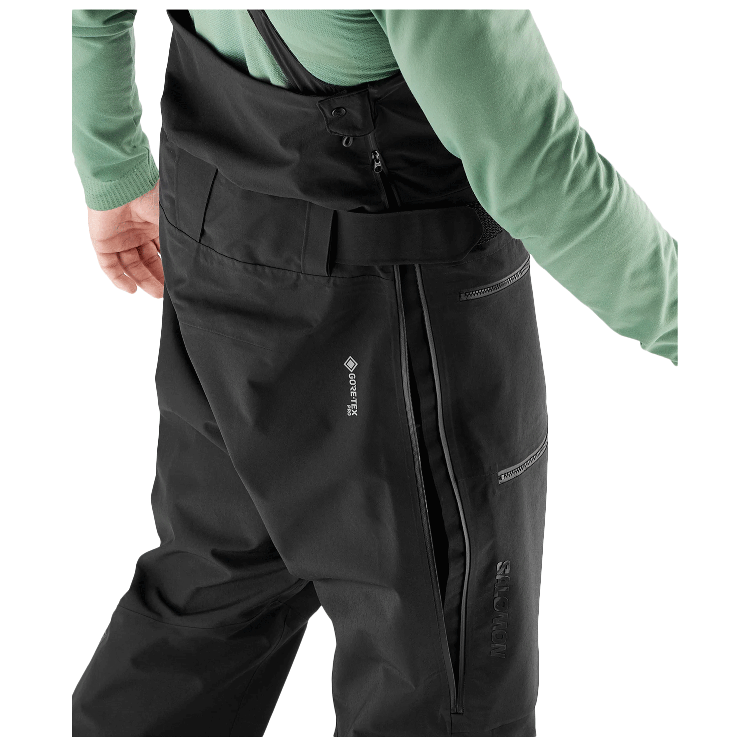 Salomon Men's QST Gore-Tex Pro Bib Pant 2024 Deep Black – Comor