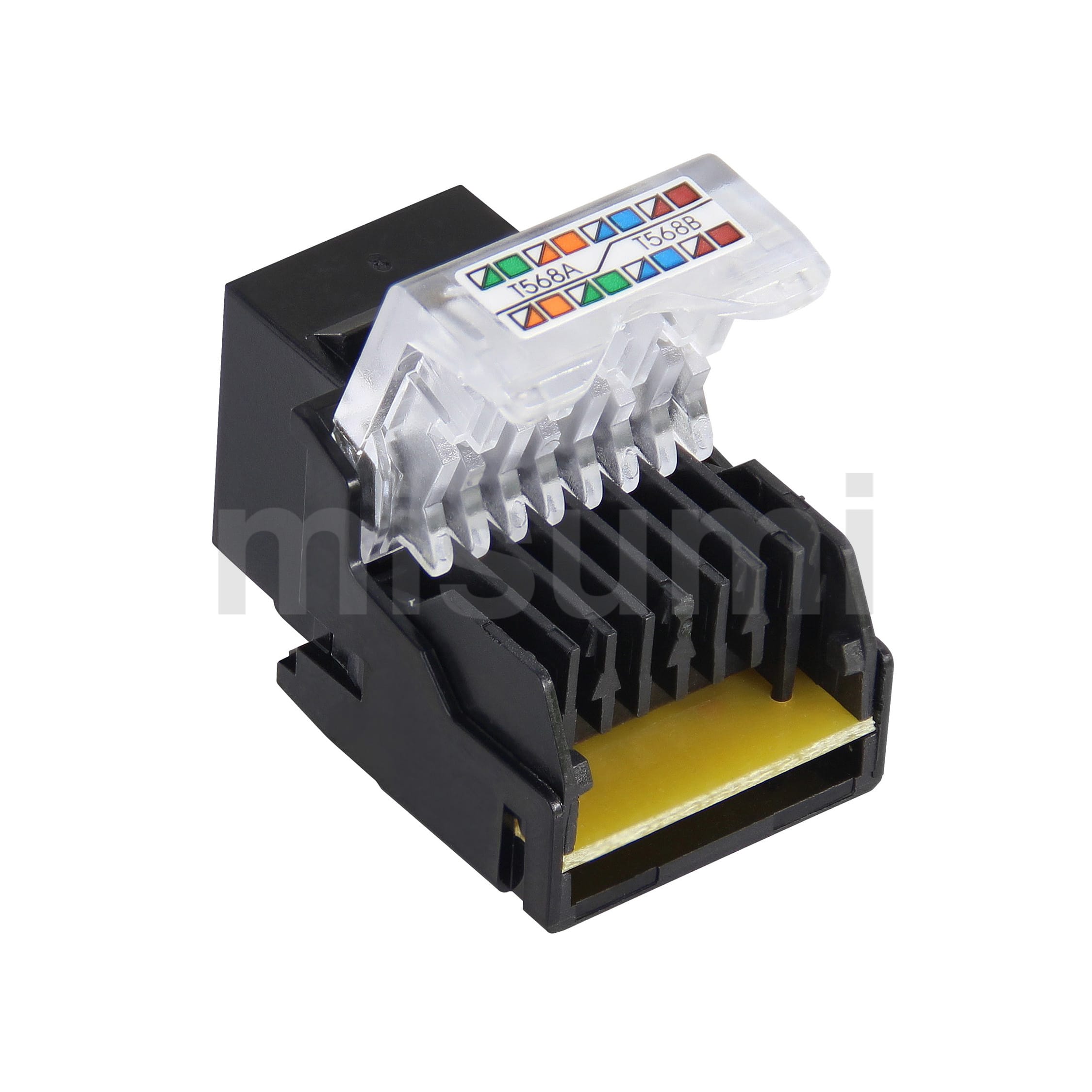 LANケーブル延長 シールド無 ツールレス圧接タイプ AWG24適合 黒