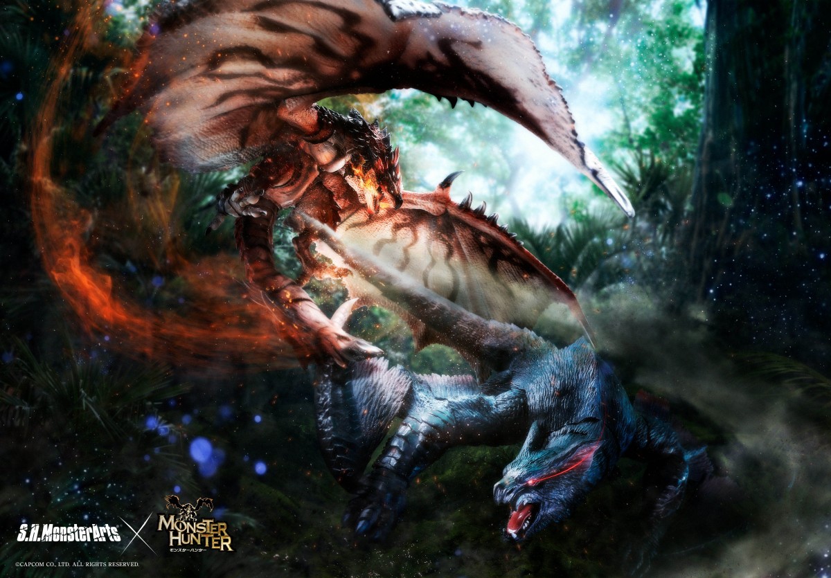 S.H.MonsterArts』リオレウス、ナルガクルガが発売 飛行状態で固定も