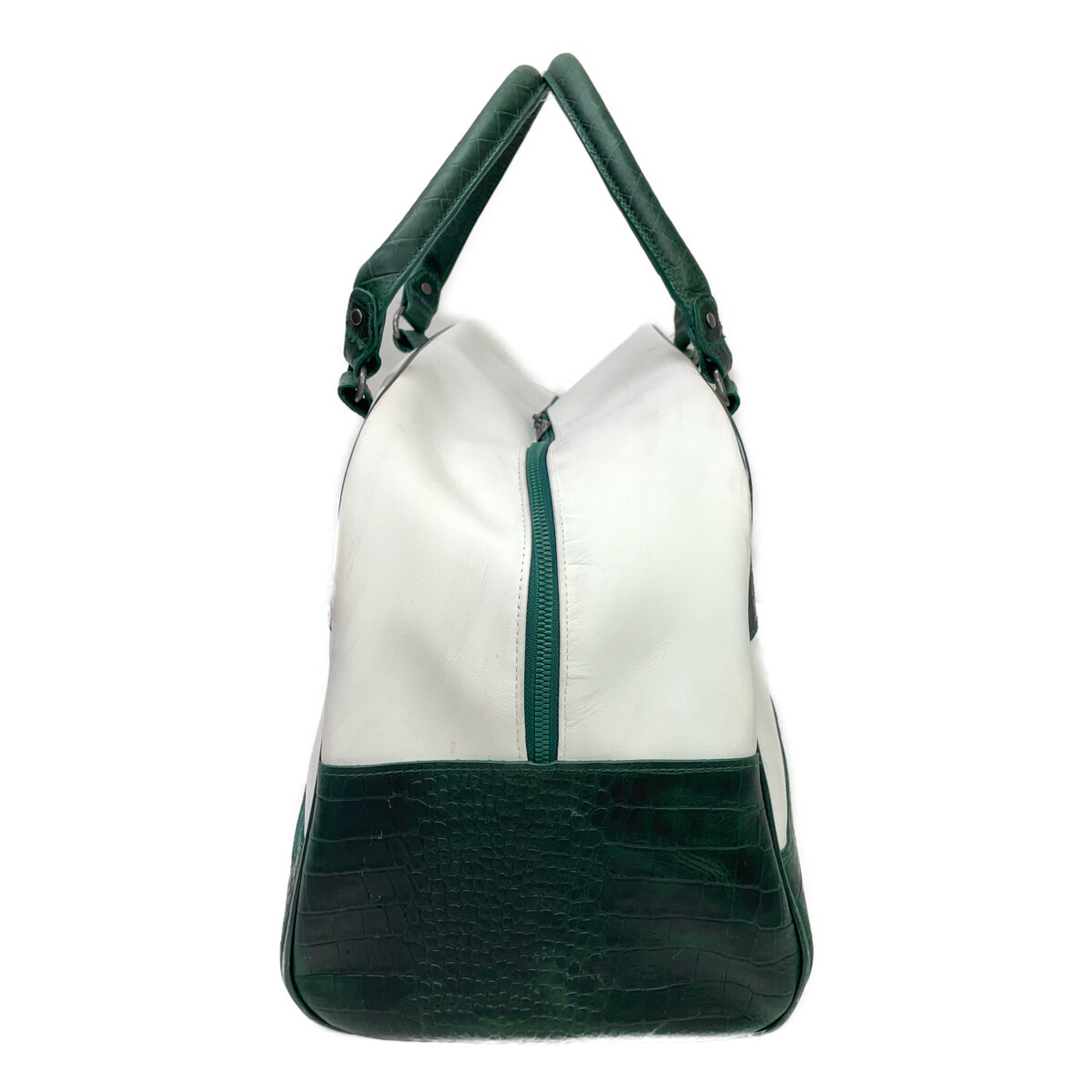 adidas×Bogey Boys ボストンバッグ ホワイト/グリーン adidas