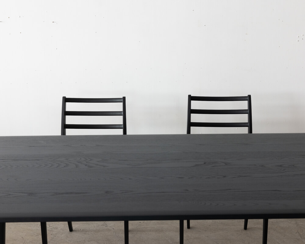 数量限定］ELEGANCE ダイニングチェア ホワイトアッシュ材 / Black