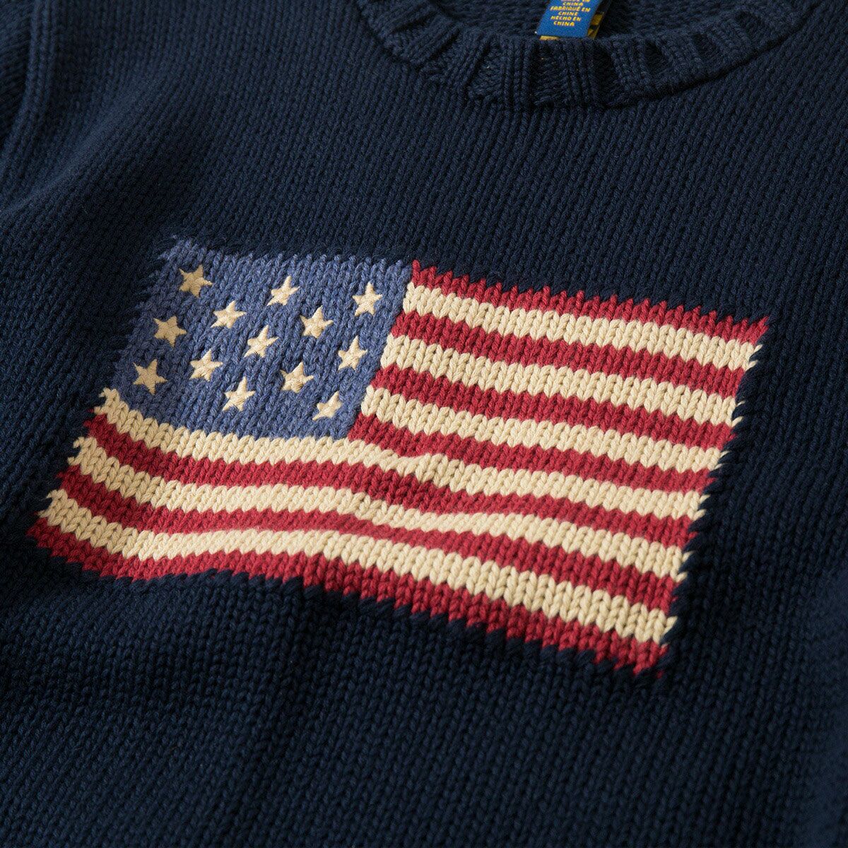 ポロ ラルフローレン ボーイズ 星条旗 コットン ニット POLO RALPH