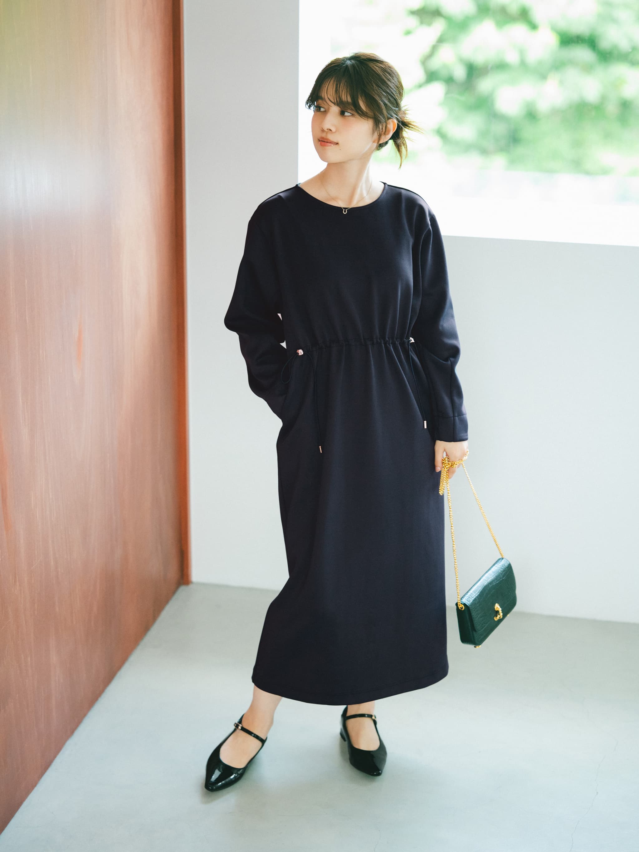 ドロストデザインダンボールワンピース-short & regular | 小柄・低