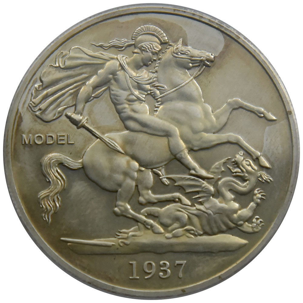 イギリス 1937 エドワード8世 Medal 銀貨 PCGS PR64 Ag RE DRG Obv