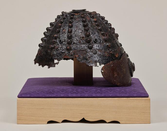 中国明時代 古染付兜鉢 木箱付 横幅21.8㎝ 東Y5-1121☆2Fトルニ 中国明