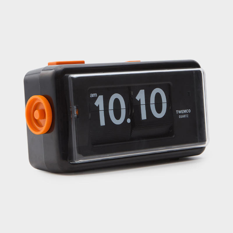 TWEMCO（トゥエンコ）AL-30 フリップクロック ブラック｜クロック