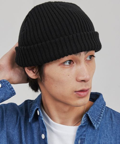 カラーニットキャップ