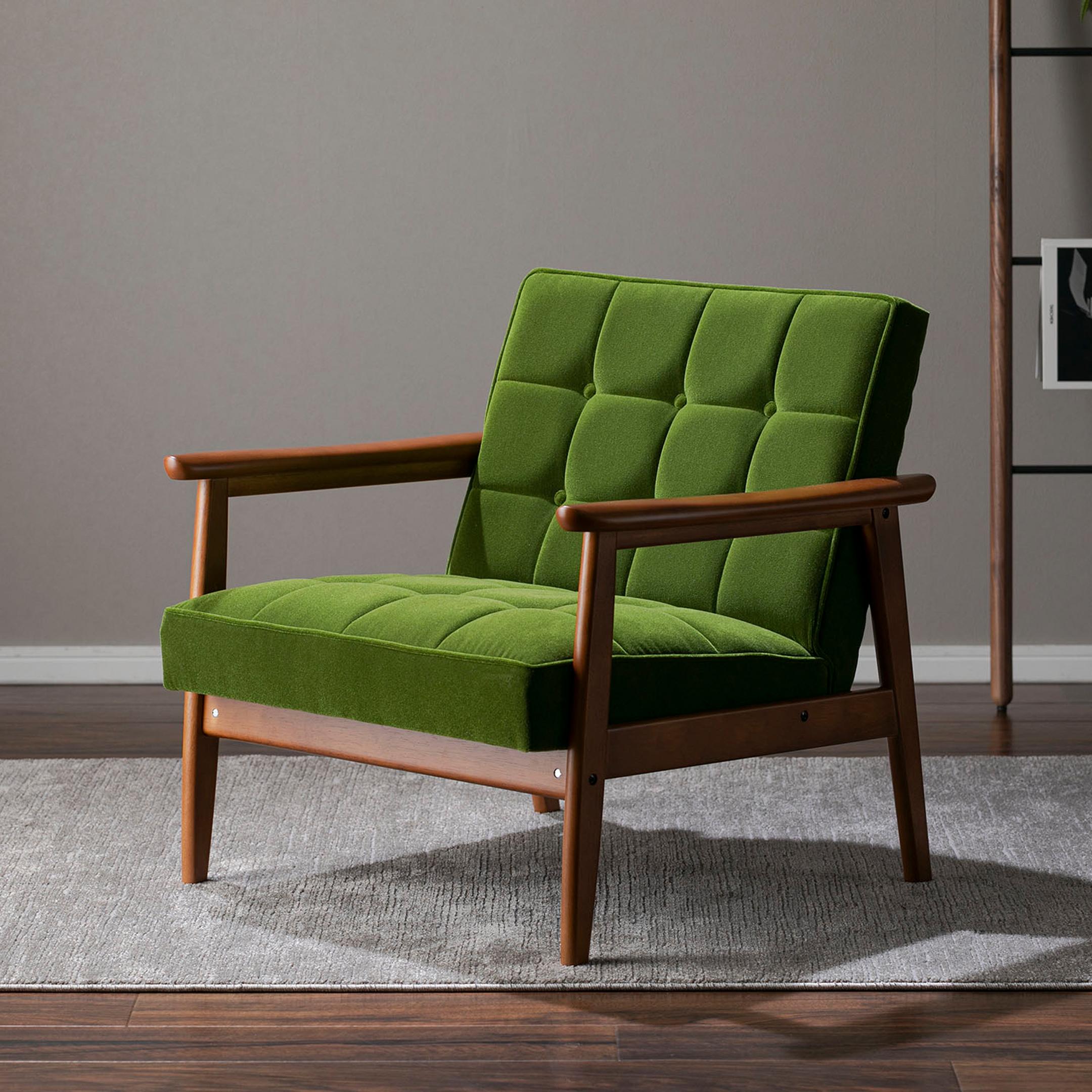 カリモク60 Kチェア 1シーター モケットグリーン karimoku60